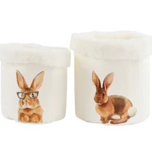 HOFF INTERIEUR - Ensemble de paniers en tissu Happy Rabbit