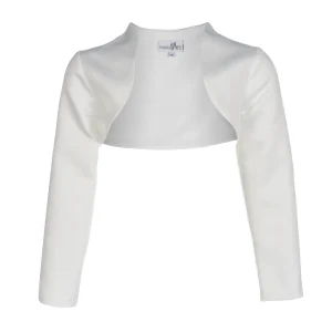 Boléro Baby Satin Angela beige clair