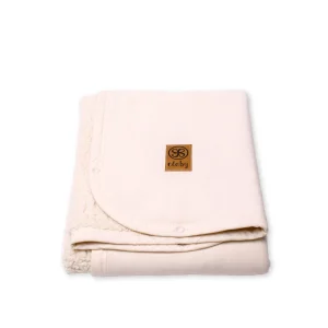 CLOBY - Couverture Teddy Blanc cassé