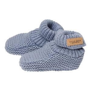 LITTLE DUTCH - Chaussons bébé tricoté bleu
