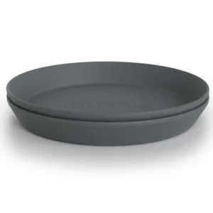 MUSHIE - Set de 2 Assiettes Rondes Fumée