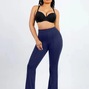 Pantalons évasés taille haute avec contrôle du ventre et mise en forme des jambes