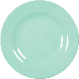 RICE - Assiette Mélamine ø 20 cm Menthe Foncé