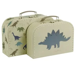 A LITTLE LOVELY COMPANY - Coffret valise dinosaure