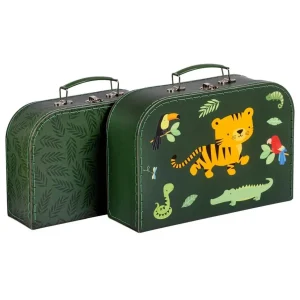 A LITTLE LOVELY COMPANY - Ensemble de bagages Jungle Tiger