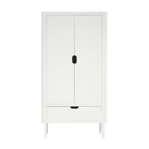 Sebra - armoire avec tiroir 2 portes blanc