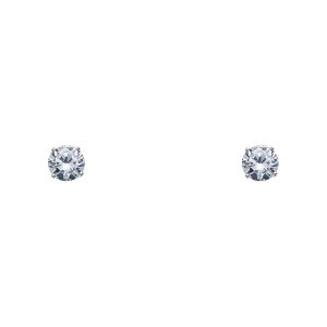 STUDEX - Clous d'oreilles Tiffany Cubic Zirconia serti couronne 3mm