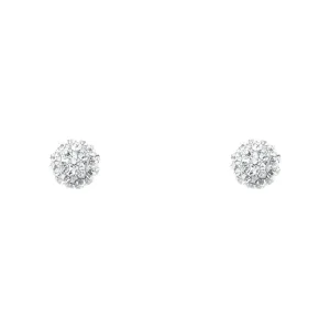 STUDEX - clous d'oreilles boule de feu cristal 4,5mm