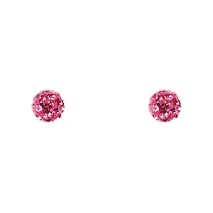 STUDEX - Clous d'oreilles boule de feu fuchsia 4,5 mm
