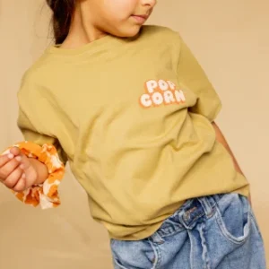 Tee-Shirt Karu Pop Corn Placé Olive